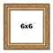 6x6 Museum-Quality Picture Frame with UV-Resistant Acrylic & Acid-Free Backing, Available in 4 Finishes - Gold, Silver, Bronze, and Black